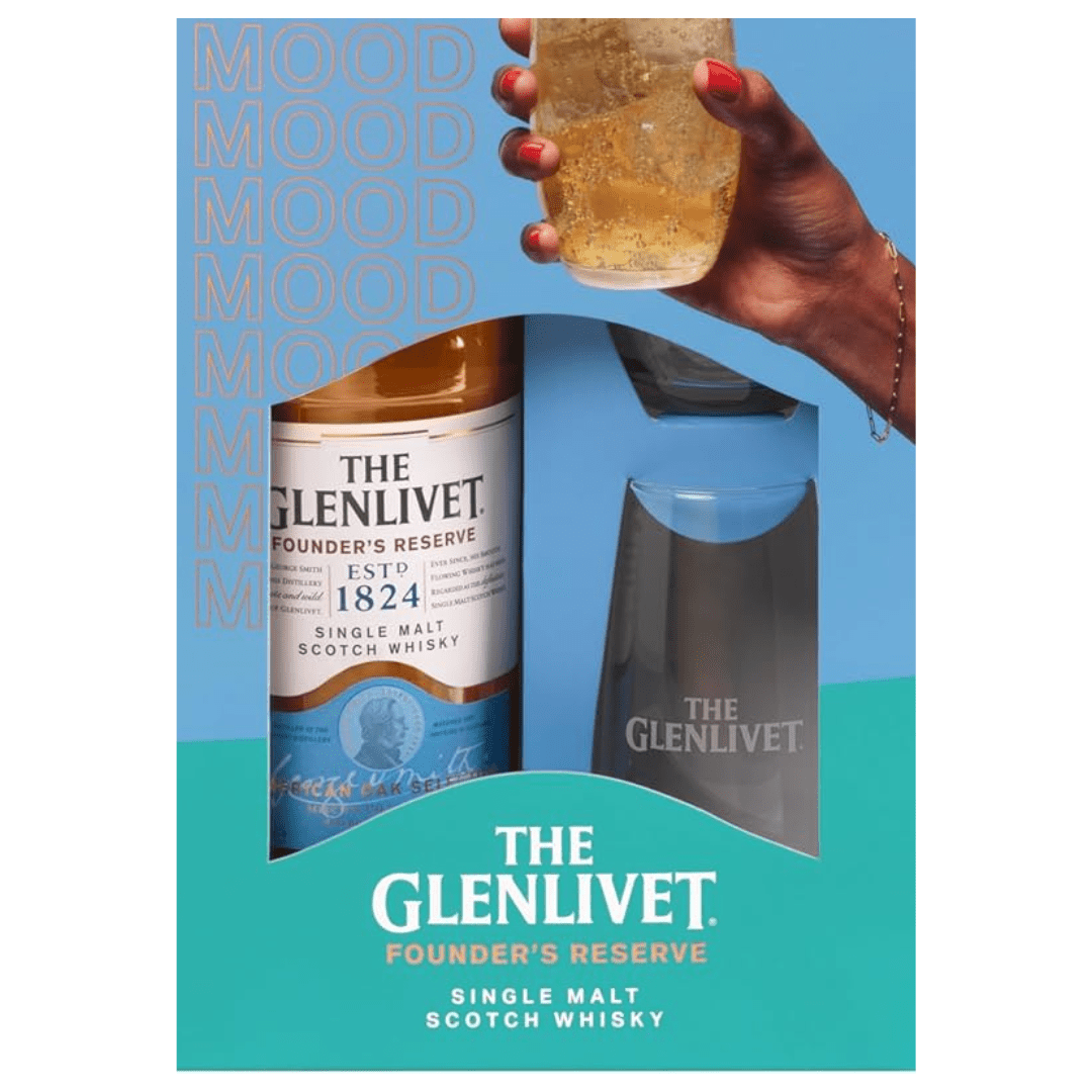 The Glenlivet Founders Reserve Single Malt Whiskey Gift pack - Bourbon Brothers Australia