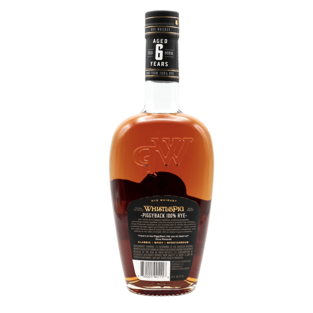 WhistlePig Piggyback 6YO 100% Rye - Bourbon Brothers Australia