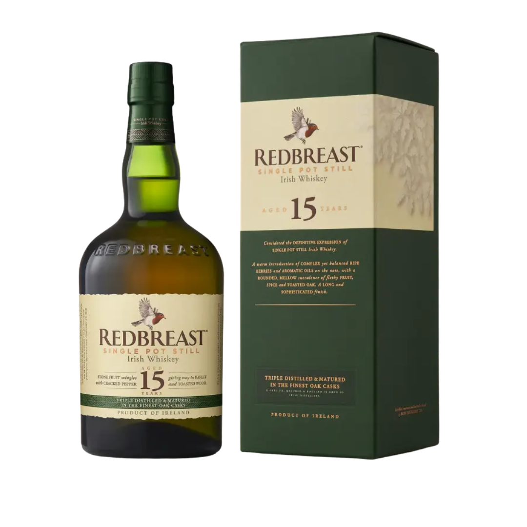 Redbreast 15 Year Old Single Pot Still Irish Whiskey - Bourbon Brothers Australia