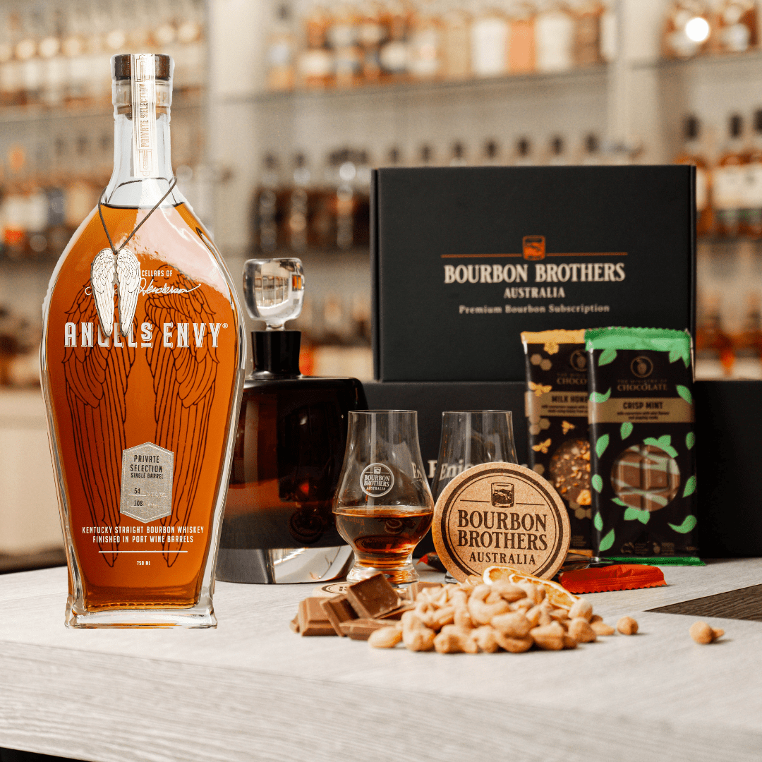 Bourbon and Chocolate Gift Hamper with Angel's Envy Devil's Advocate - Bourbon Brothers Australia