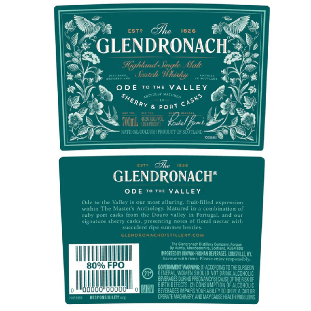 Glendronach Ode To The Valley Single Malt Scotch Whisky - Bourbon Brothers Australia