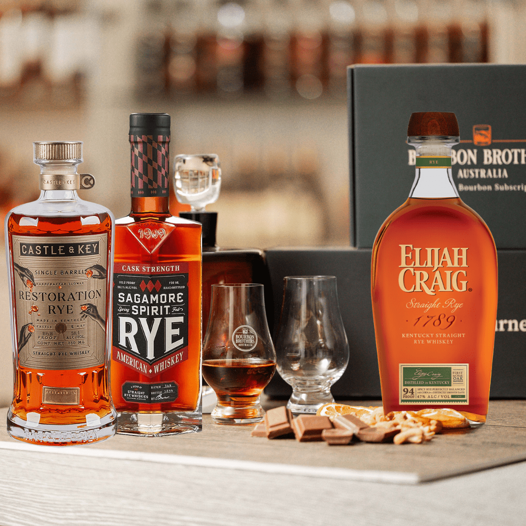 Whiskey Tasting Gift Box - Rye Whiskey Collection - Bourbon Brothers Australia