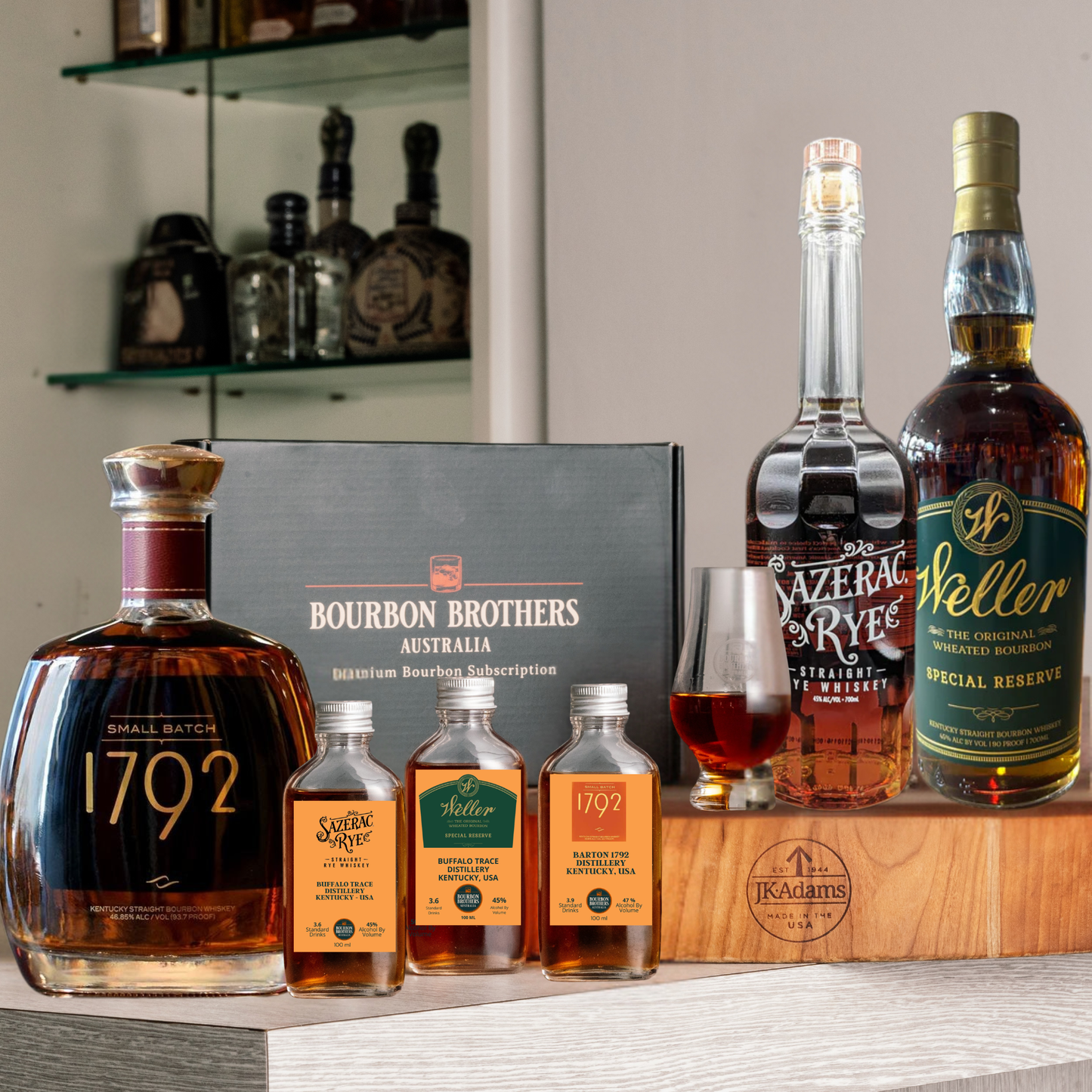 Whiskey Tasting Gift Box - Sazerac Collection - Bourbon Brothers Australia