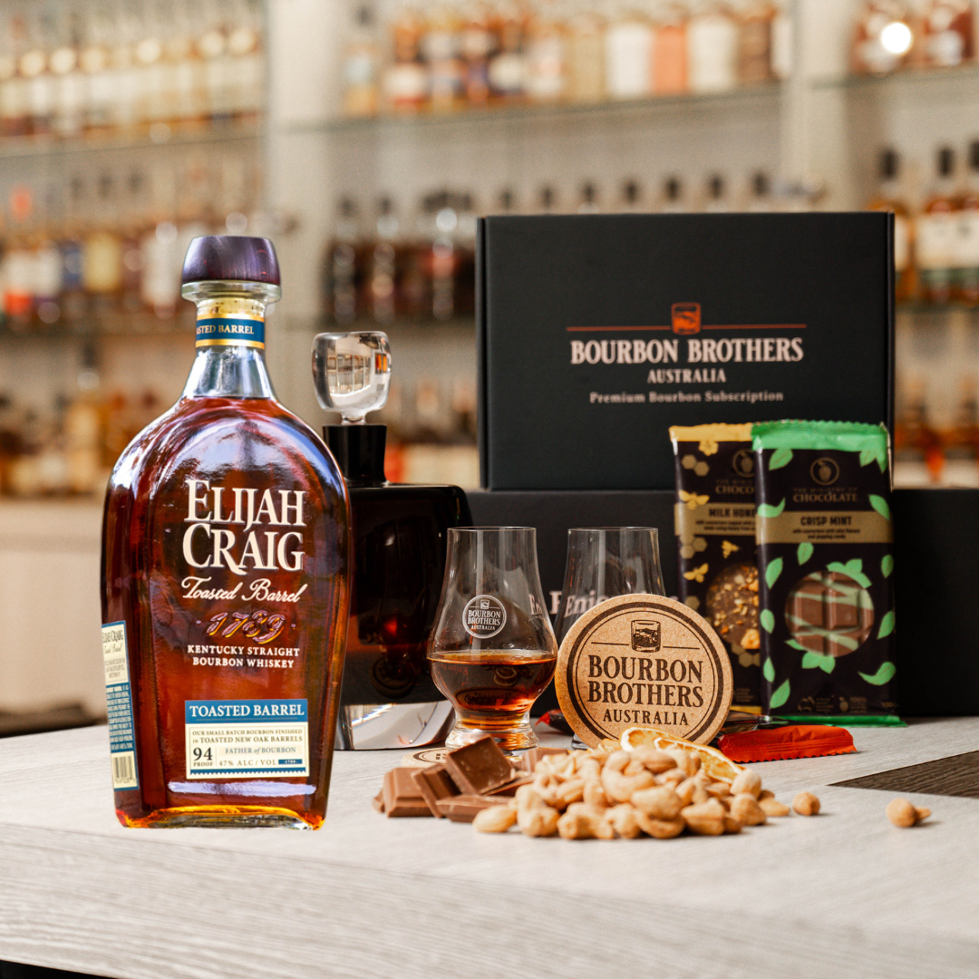 Whiskey Gift Hamper featuring Elijah Craig Toasted Barrel Kentucky Straight Bourbon - Bourbon Brothers Australia