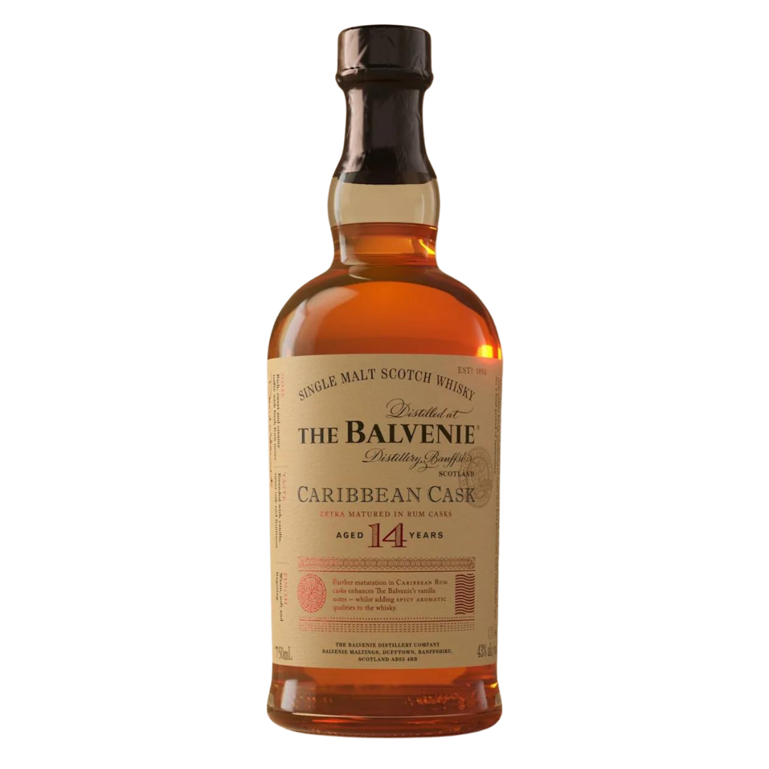 The Balvenie 14 Caribbean Cask Single Malt Scotch Whiskey - Bourbon Brothers Australia