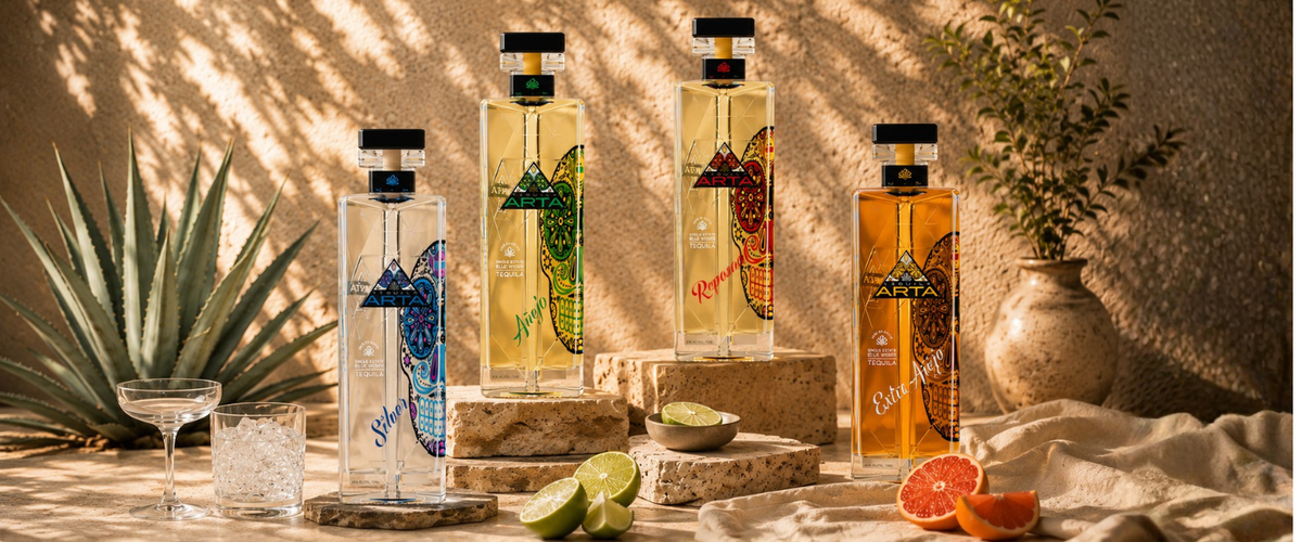 Arta Tequila bottle range, single family estate, El Arenal, Jalisco