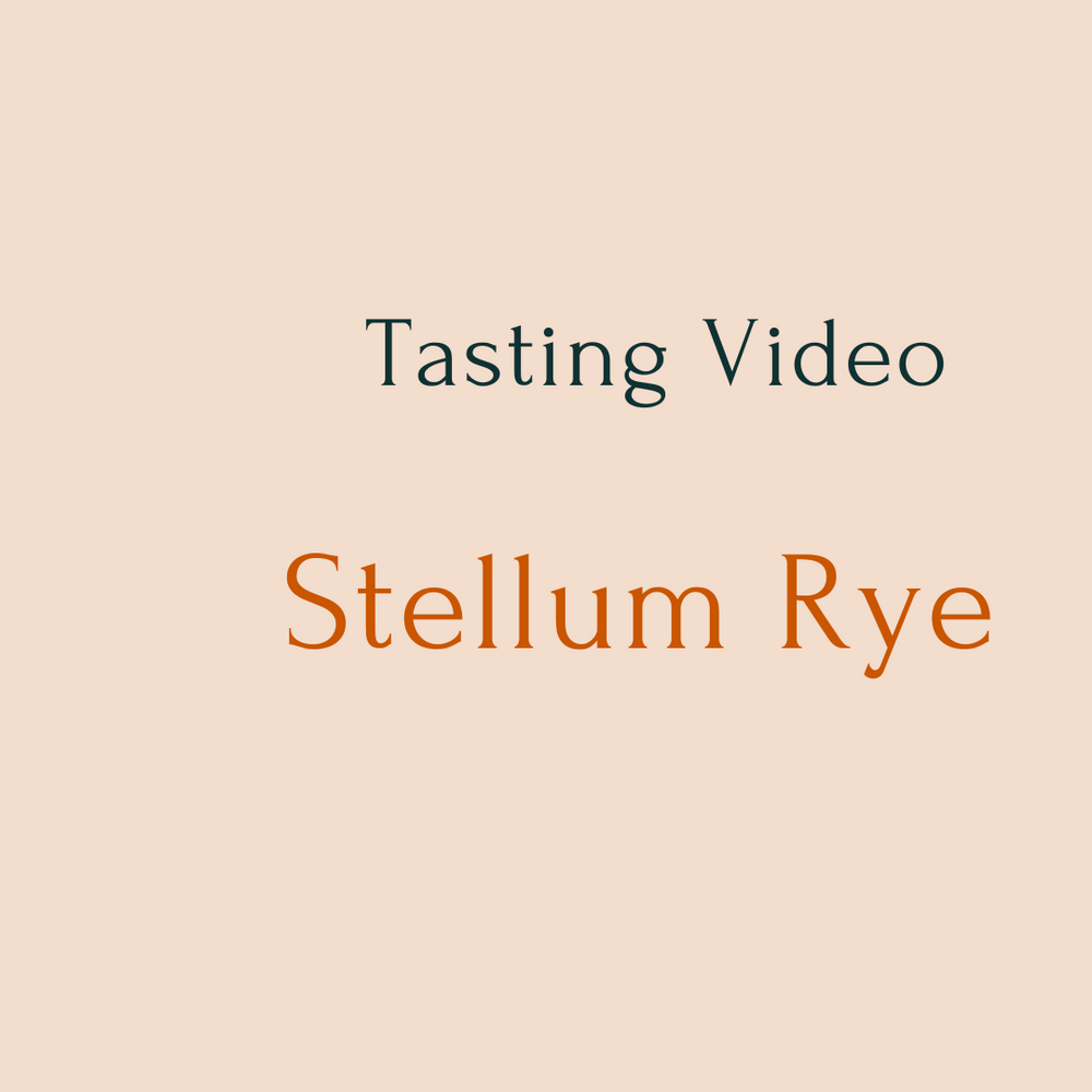 Tasting Video:  Stellum Rye