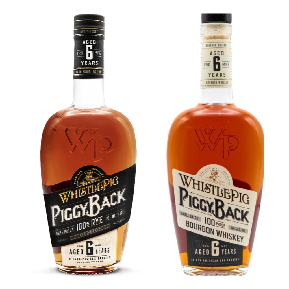 
                      
                        WhistlePigPiggyBack 6YO Rye and Bourbon Bundle
                      
                    