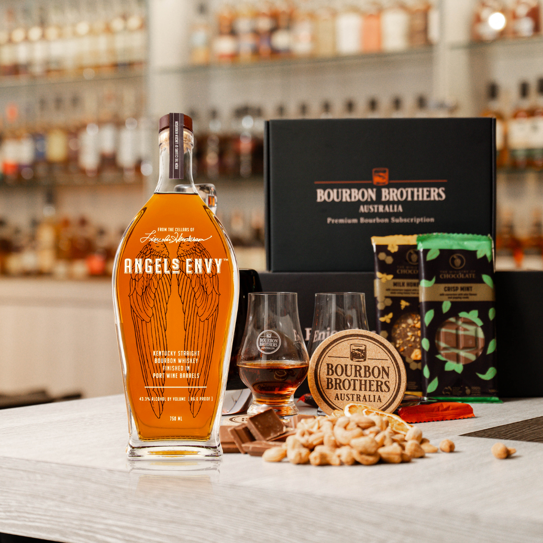 Whiskey Gift Hamper featuring Angels Envy Kentucky Straight Bourbon - Bourbon Brothers Australia