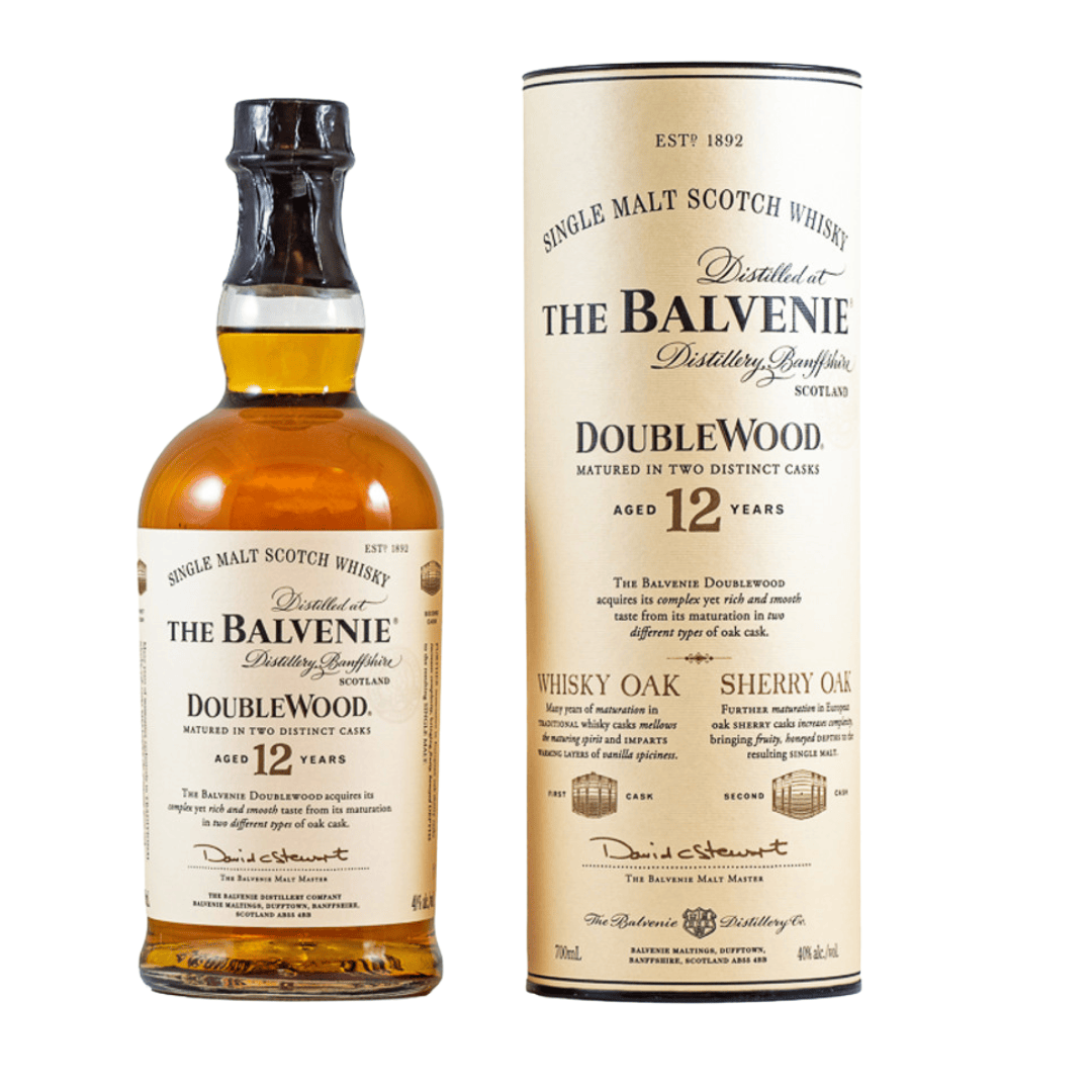 he Balvenie 12 Year Old DoubleWood Single Malt Scotch Whisky
