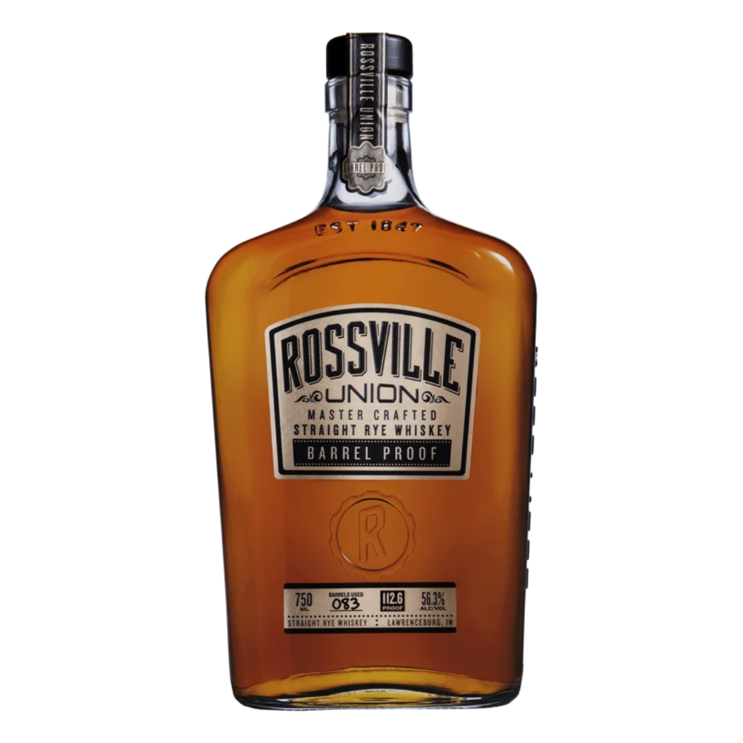 Rossville Union Barrel Proof Straight Rye Whiskey