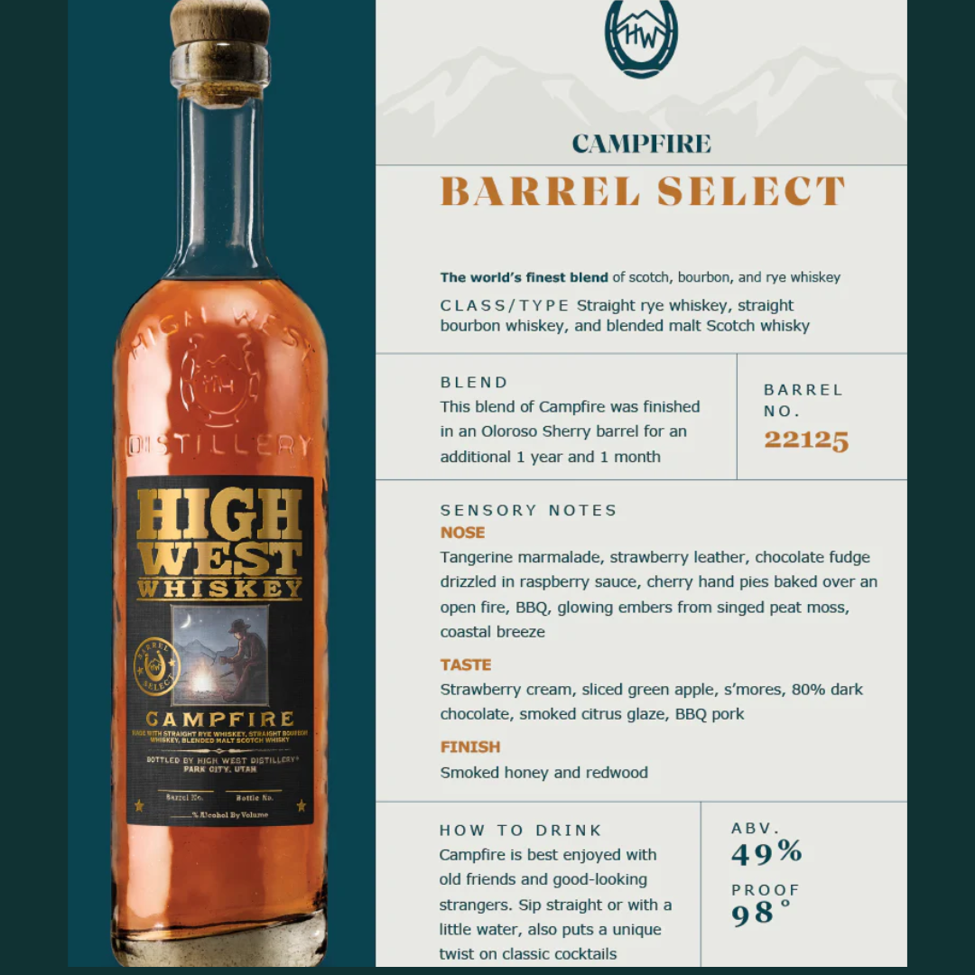 Bonus bottle - High West Campfire WHA Barrel Select Limited Release - Bourbon Brothers Australia