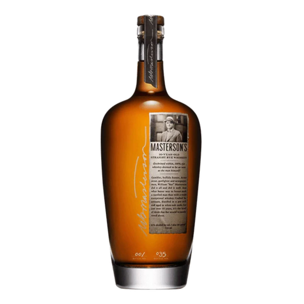 Masterson's 10 Year Old Straight Rye Whiskey 750ml - Bourbon Brothers Australia