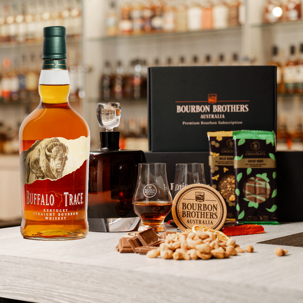 
                      
                        Bourbon and Chocolate Gift Hamper with Buffalo Trace
                      
                    