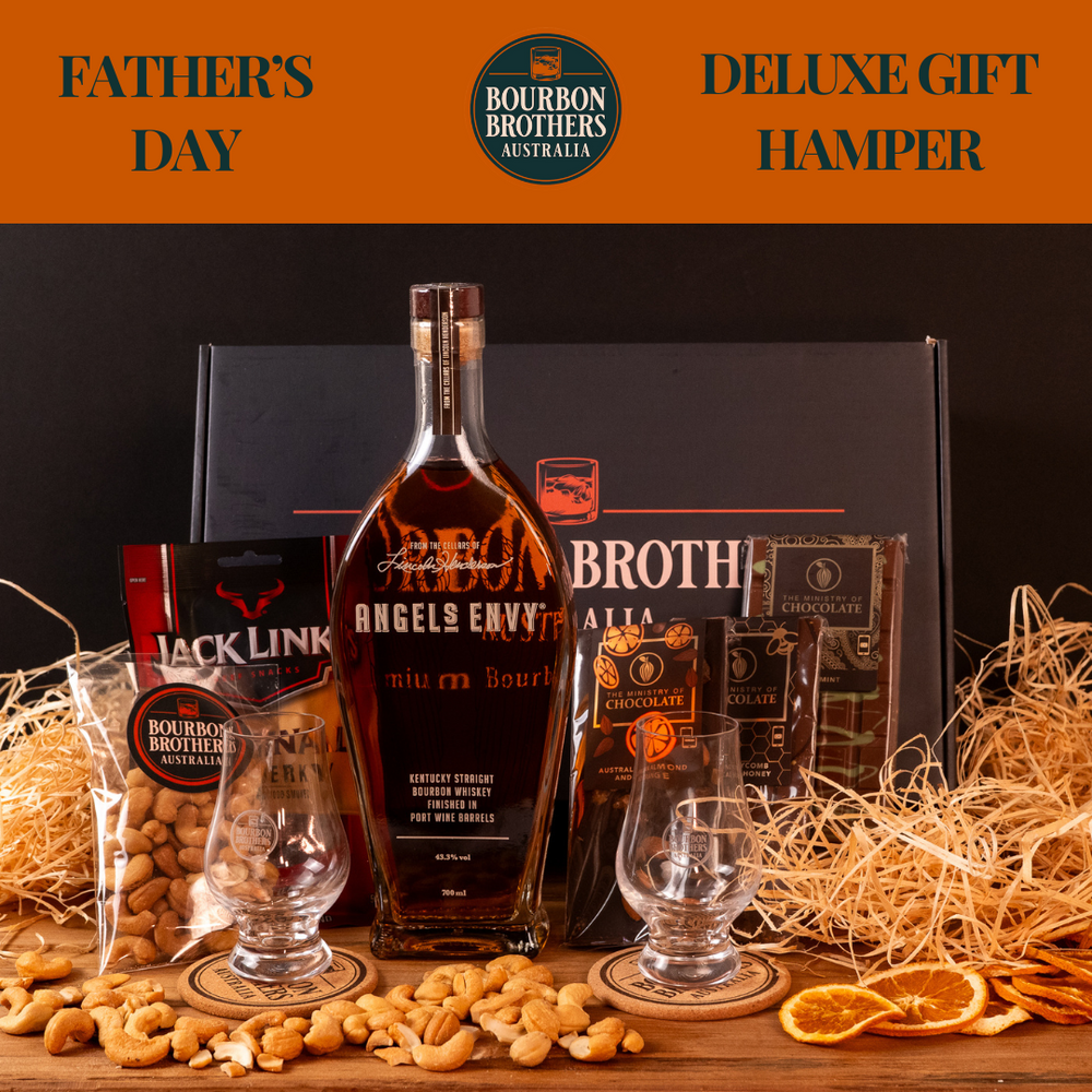 
                      
                        Deluxe Bourbon Gift Hamper with Angels Envy Devil's Advocate
                      
                    