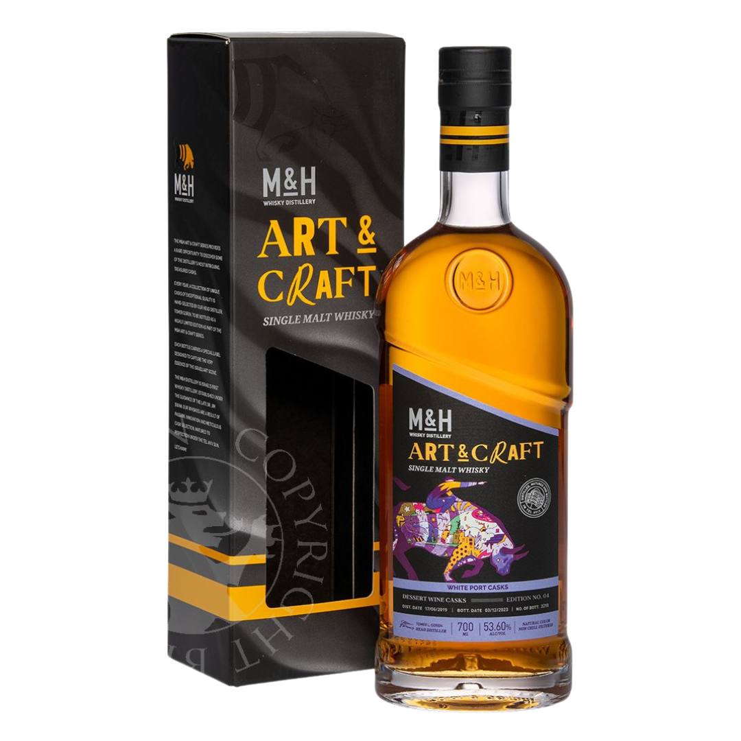 M&H Art & Craft White Port Cask Whisky