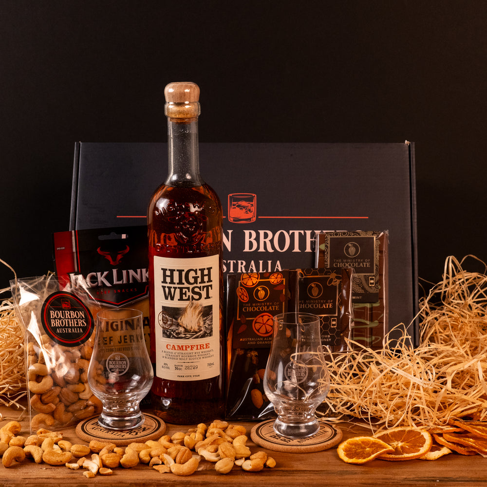 
                      
                        Deluxe Gift Hamper with High West Double Rye - Bourbon Brothers Australia
                      
                    