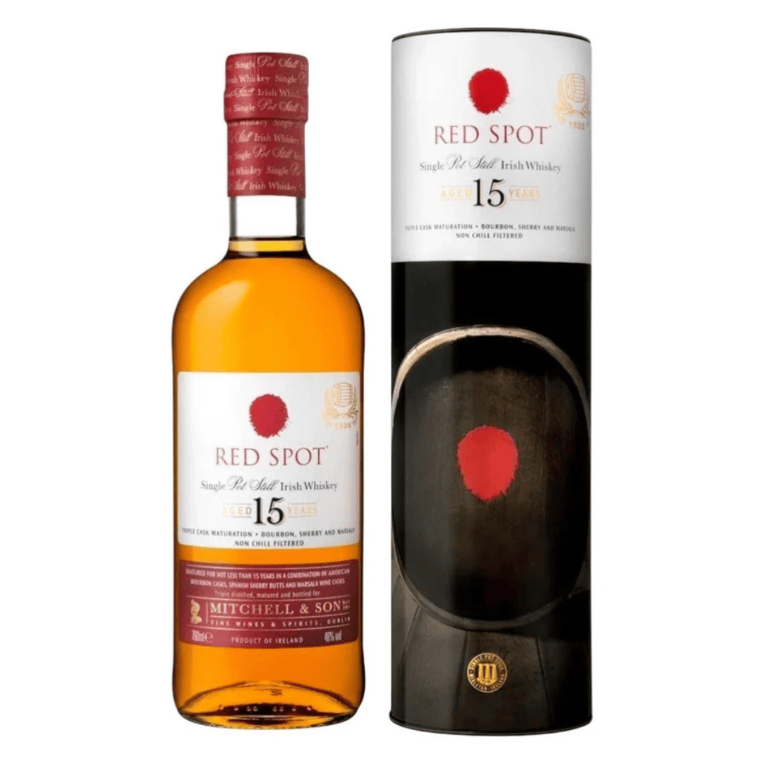 Red Spot bottle and box