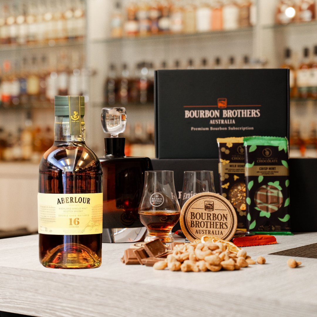 Whiskey Gift Hamper featuring Aberlour 16 Year Old Single Malt Scotch Whiskey - Bourbon Brothers Australia