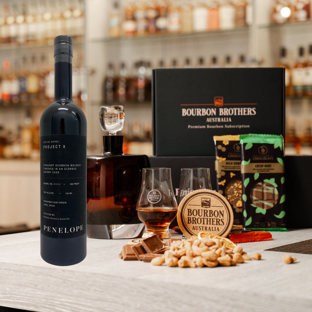 Whiskey Gift Hamper Featuring Penelope X  Bourbon Brothers Private Barrel Select - Bourbon Brothers Australia